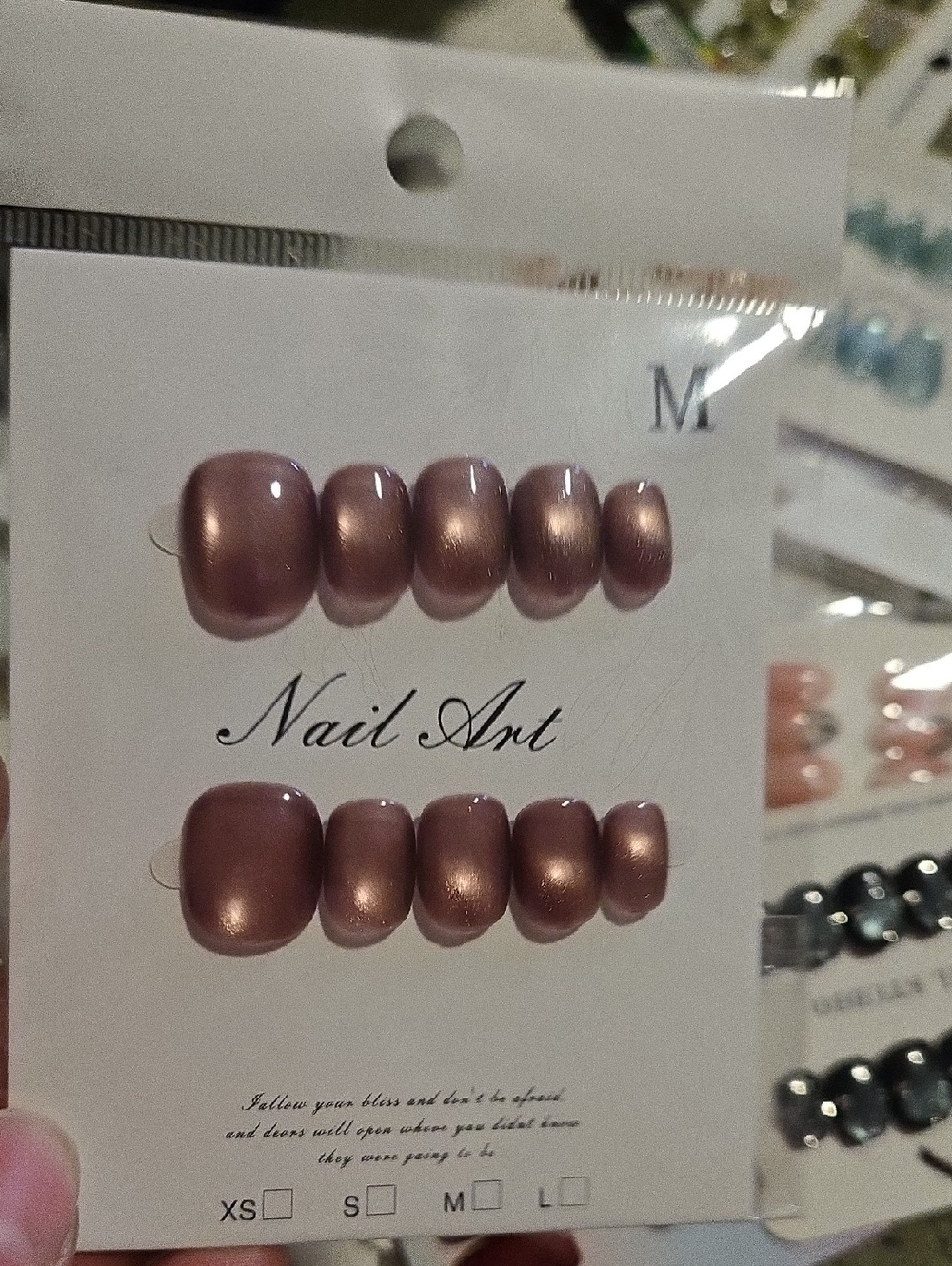 Metallic Mauve Press-On Toe Nails